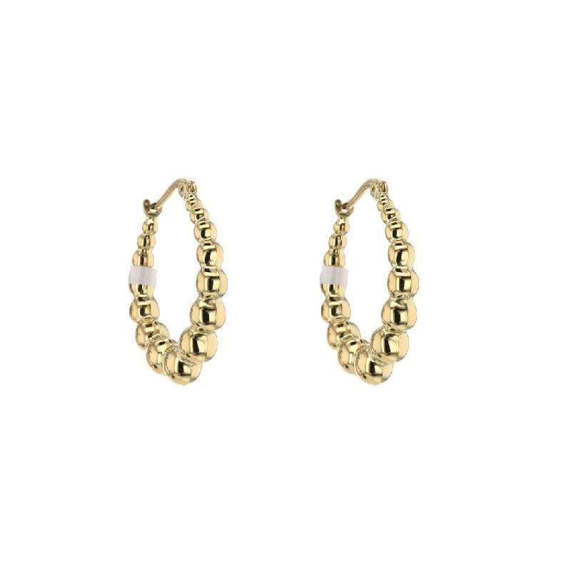 Bead Hoop Earrings