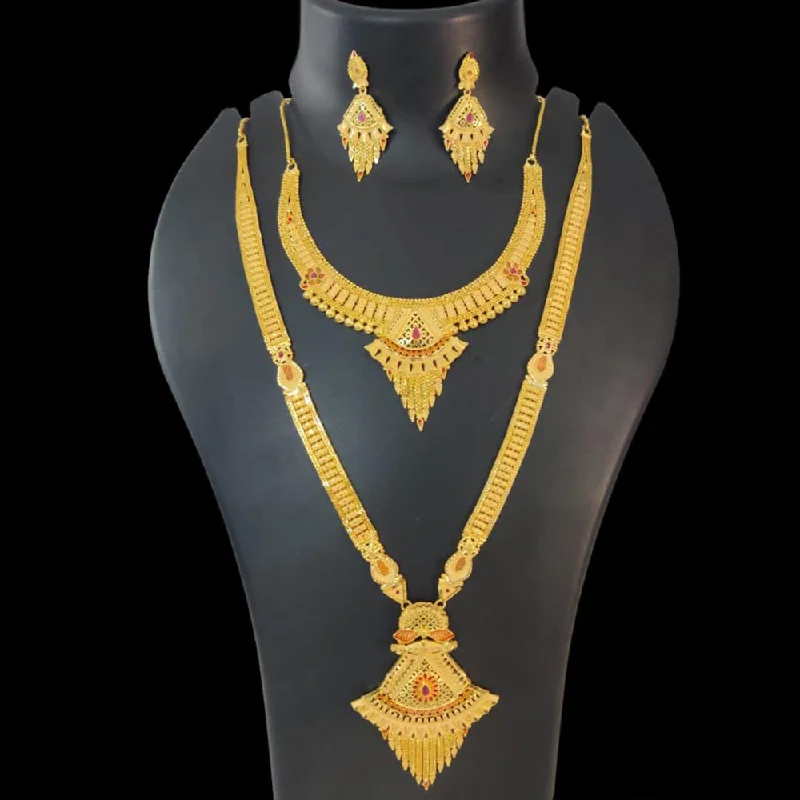 Pari Art Jewellery Forming Double Necklace Set