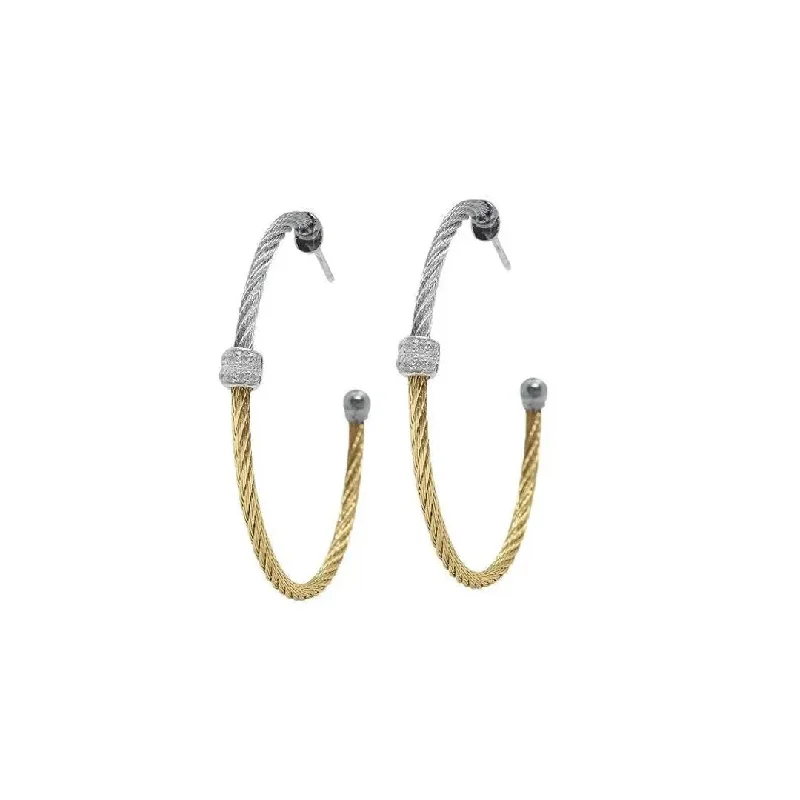 Cable Hoop Earrings | M10276589