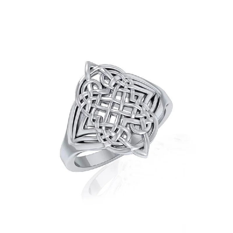 Celtic Knotwork Sterling Silver Ring TR659