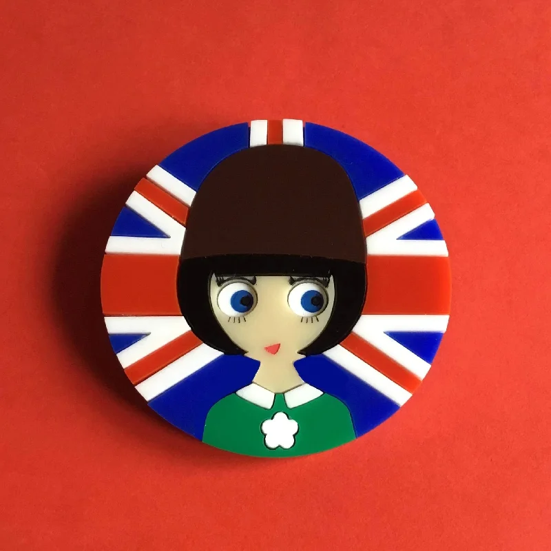 LIZZY Union Jack Acrylic Brooch