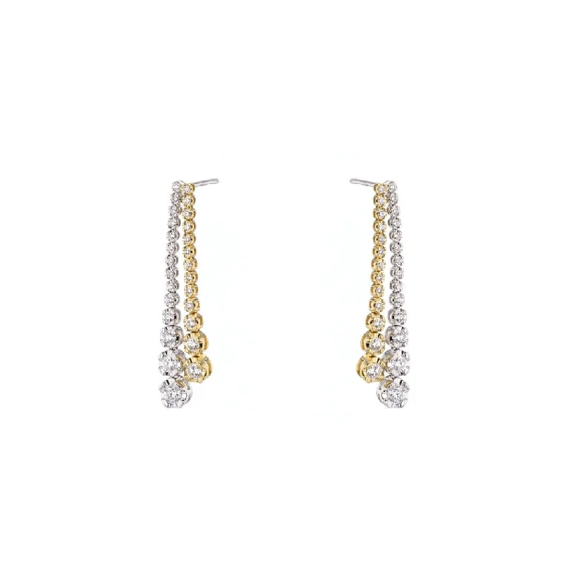 1.34 ctw Diamond Drop Earrings