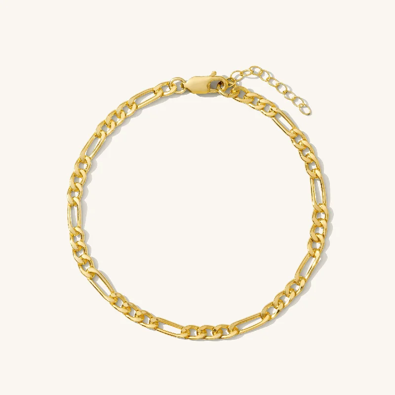 Thick Figaro Chain Bracelet