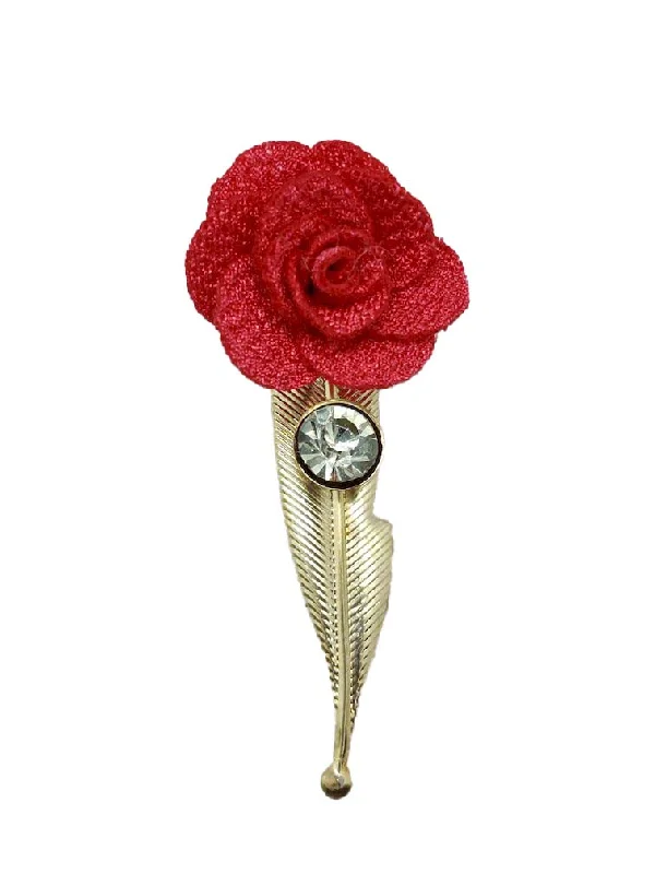 Bright Pink Open Flower Brooch