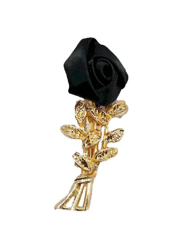 Black Rose Designer Brooch