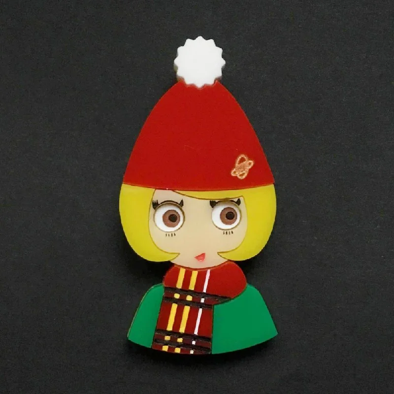 JENNY Acrylic Brooch, your Favorite Xmas Season Brooch !