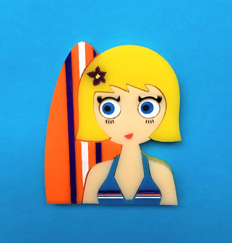 NIKI Surfer Girl Acrylic Brooch (limited edition!)