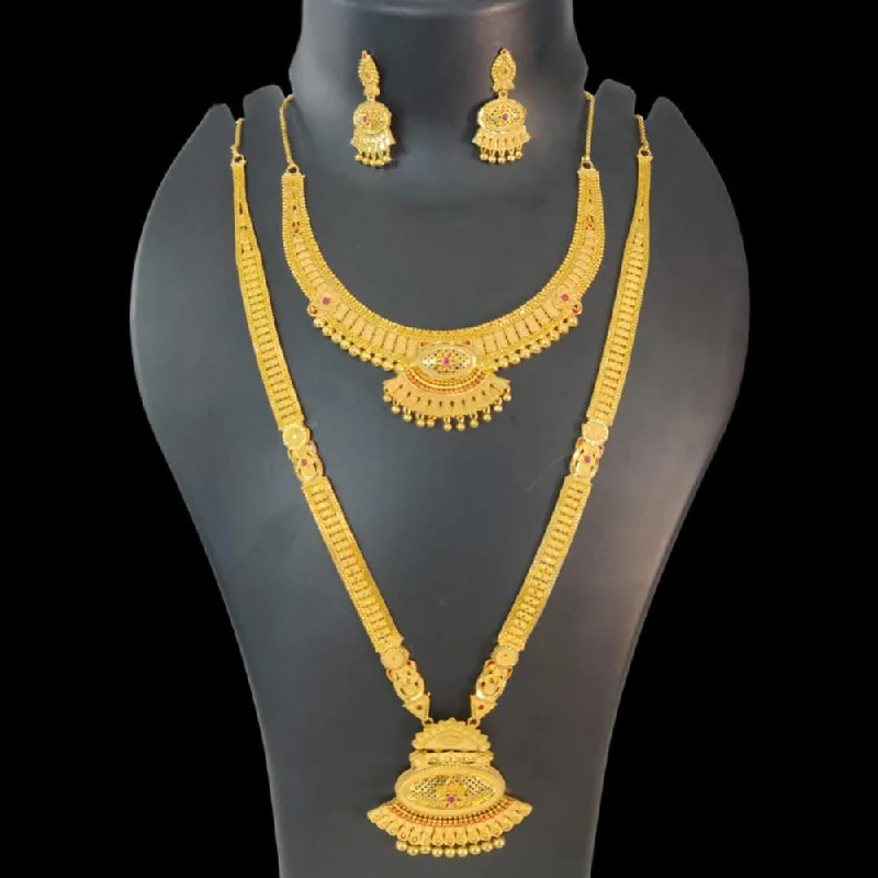 Pari Art Jewellery Forming Double Necklace Set