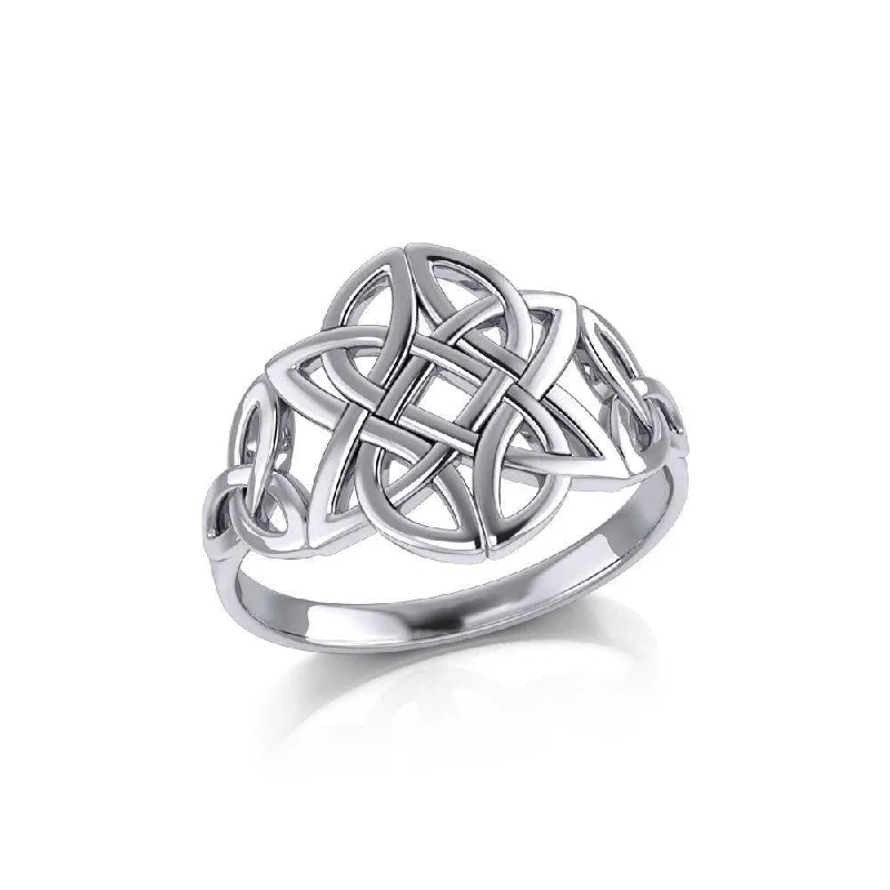 Celtic Knotwork Sterling Silver Ring TR667