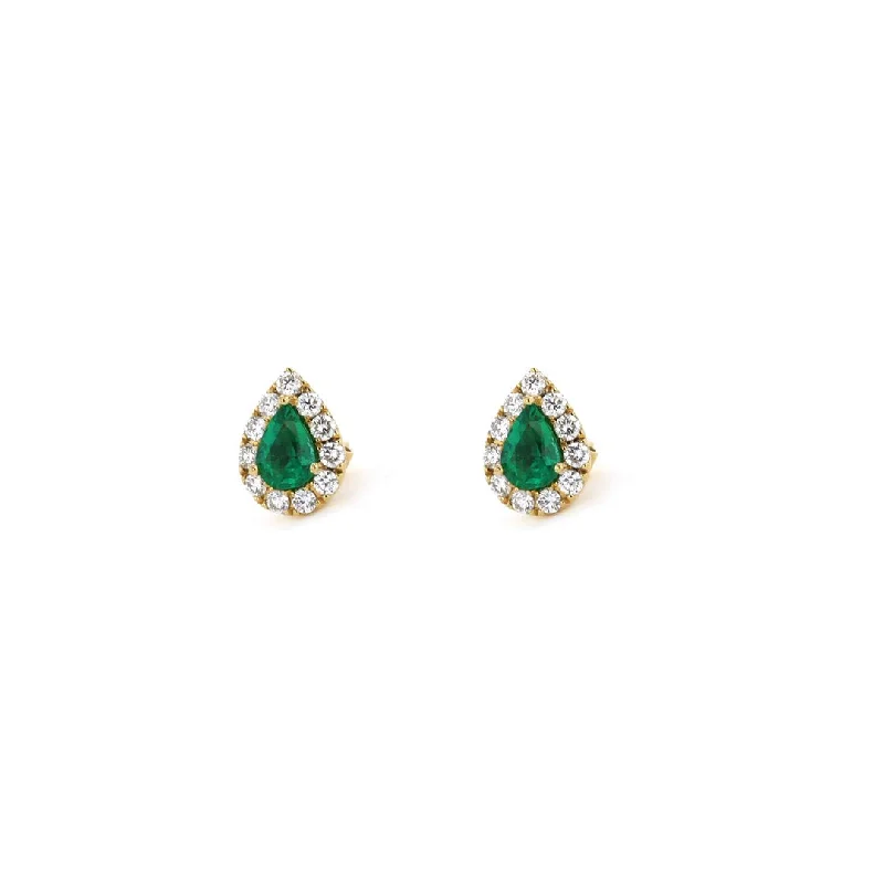 Emerald & Diamond Earrings