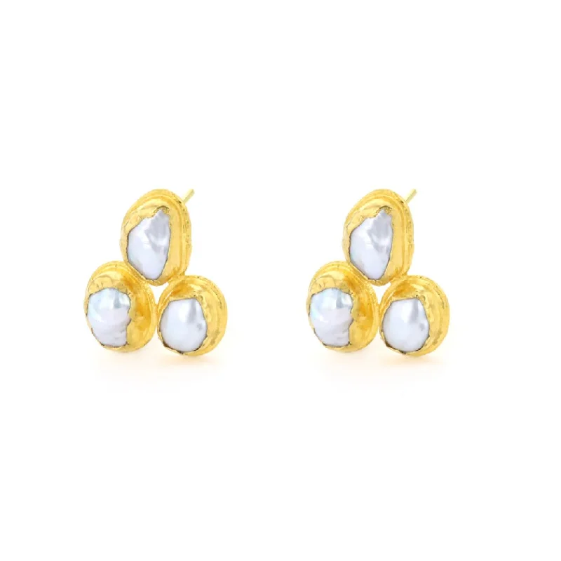 24K Pearl Earrings | M10273321