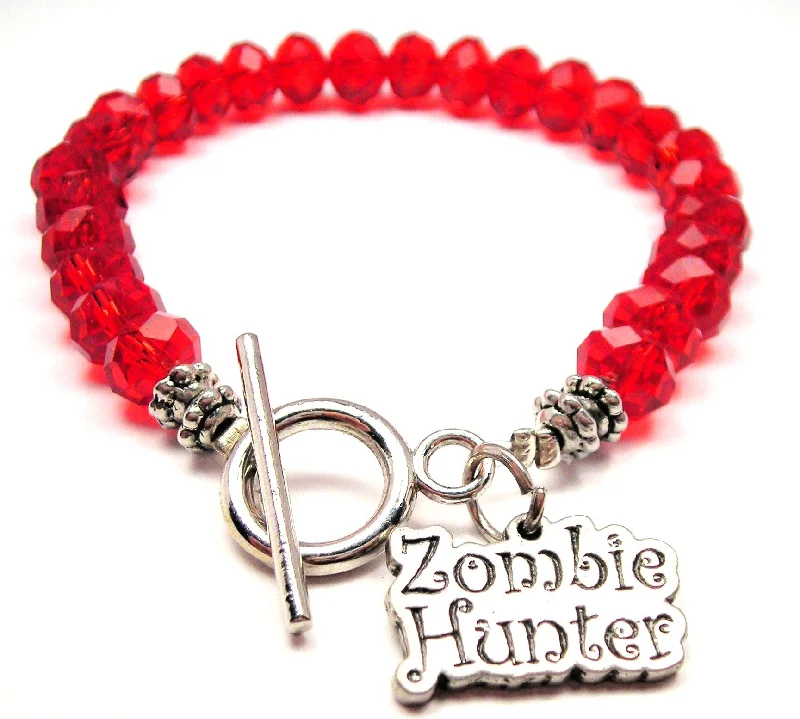 Zombie Hunter Crystal Beaded Toggle Style Bracelet