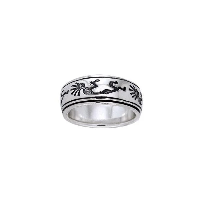 Kokopelli Spinner Ring TR1686