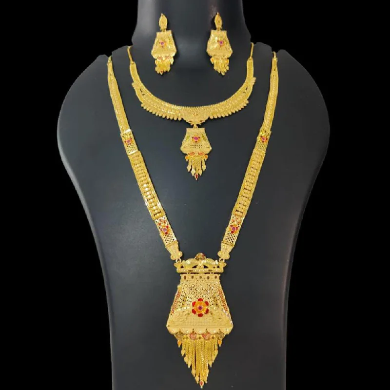 Pari Art Jewellery Forming Double Necklace Set