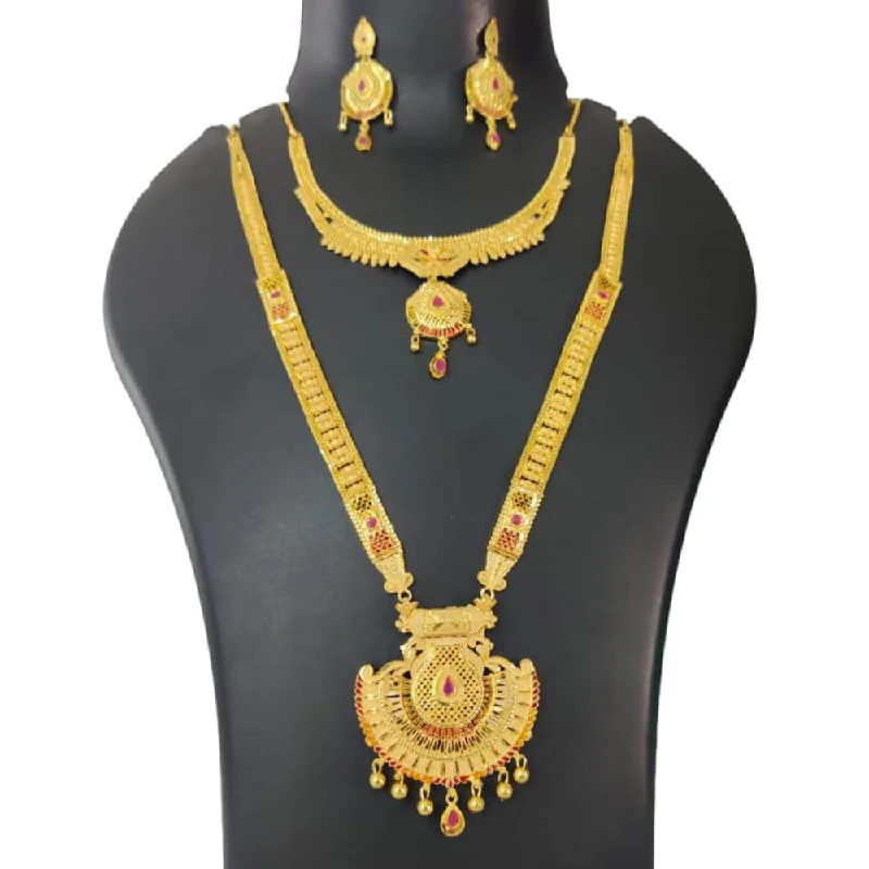 Pari Art Jewellery Forming Double Necklace Set