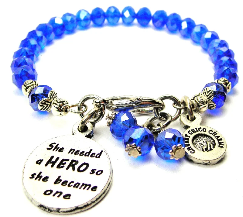 She Needed A Hero So She Became One Splash Of Color Crystal Bracelet