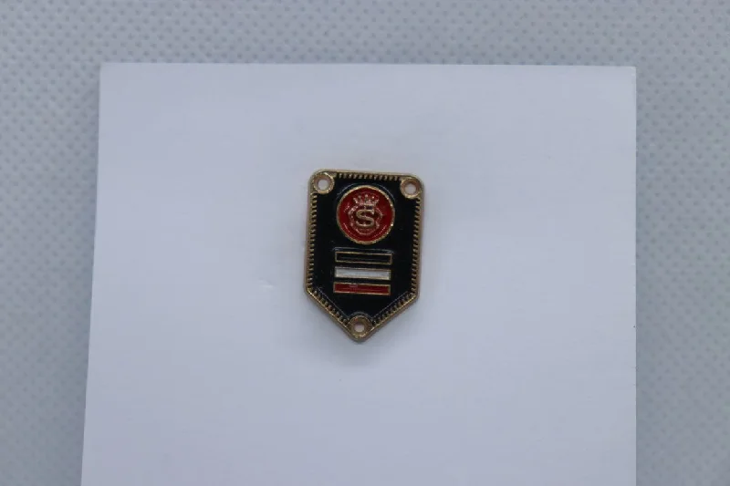 Black Badge Design Imitation Jewellery Lapel Pin