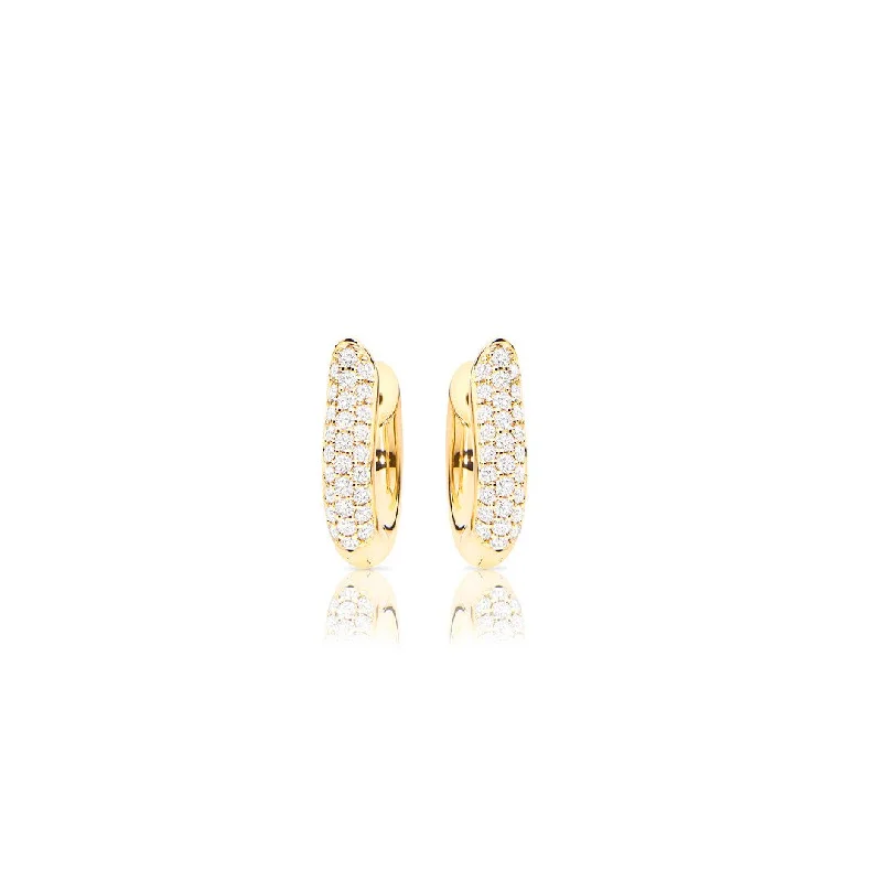 0.67 ctw Diamond Hoop Earrings