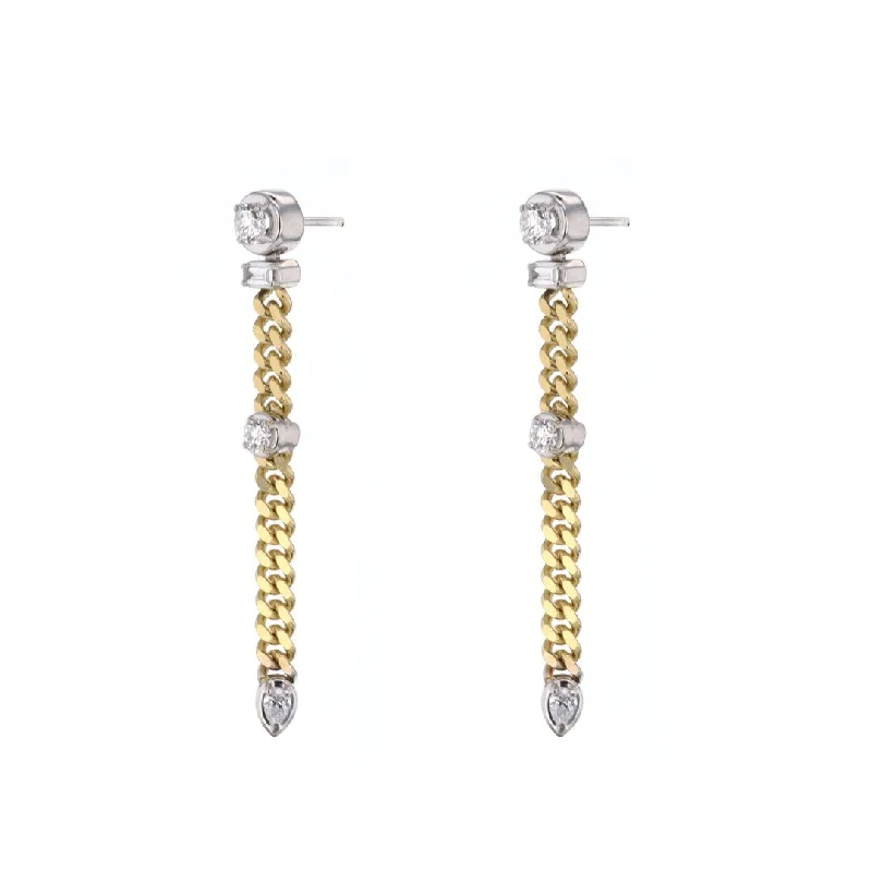 0.99 ctw Diamond Dangle Earrings