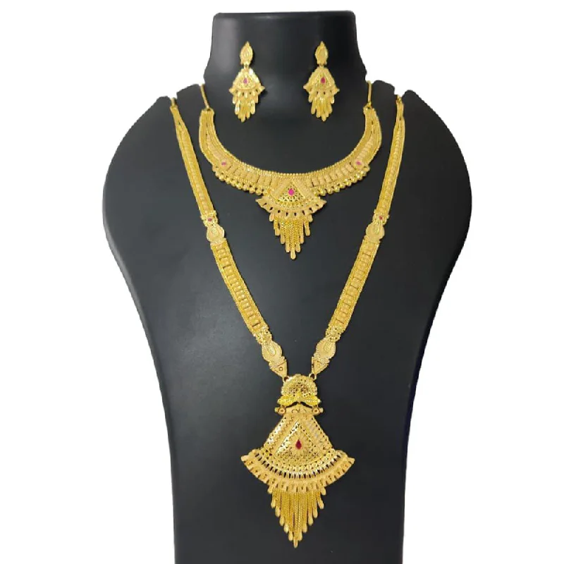 Pari Art Jewellery Forming Double Necklace Set