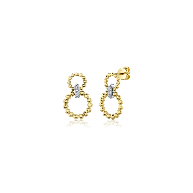 0.07 ctw Diamond Drop Earrings