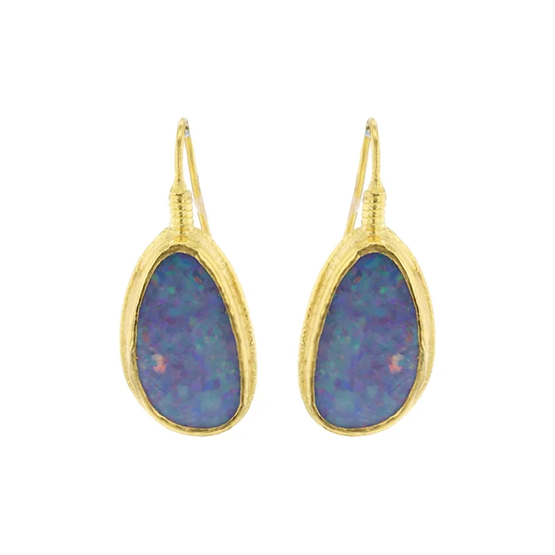 Austrailian Opal Drop Earrings