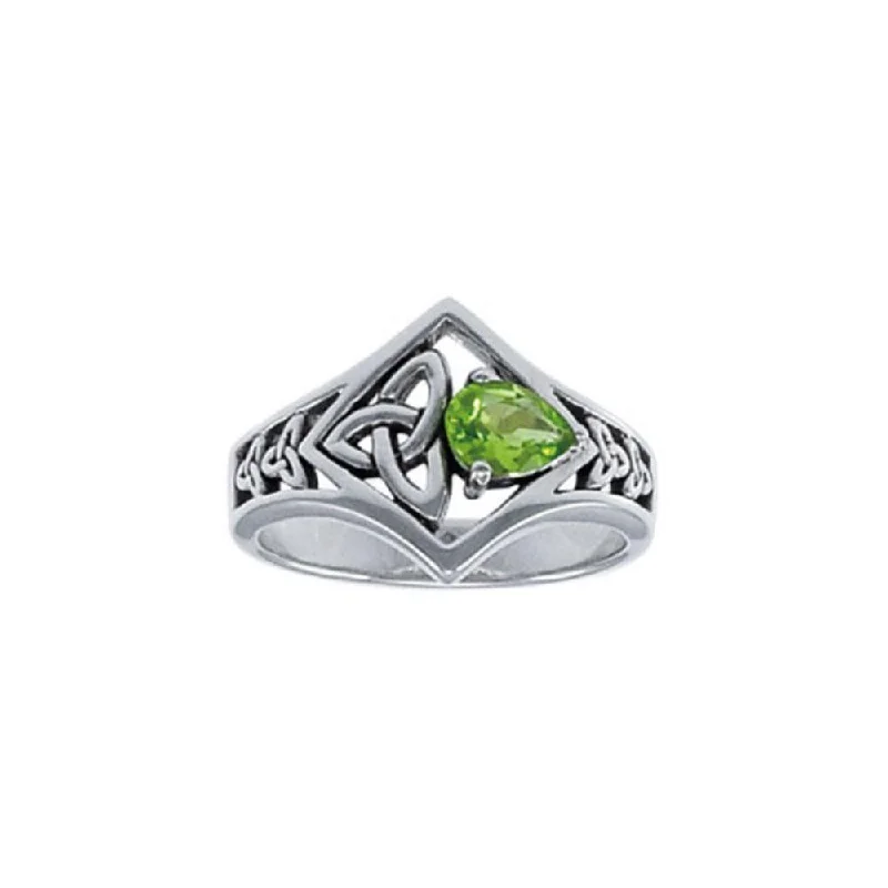 The elegance of the Holy Trinity ~ Celtic Triquetra Sterling Silver Ring TRI1286