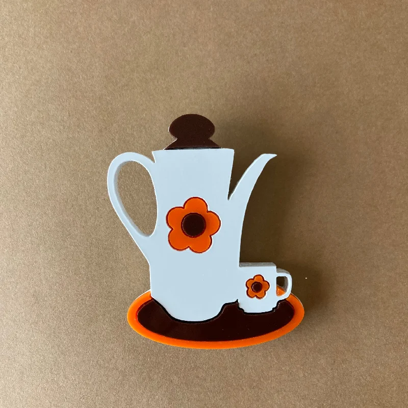 COFFEE SET Acrylic Brooch