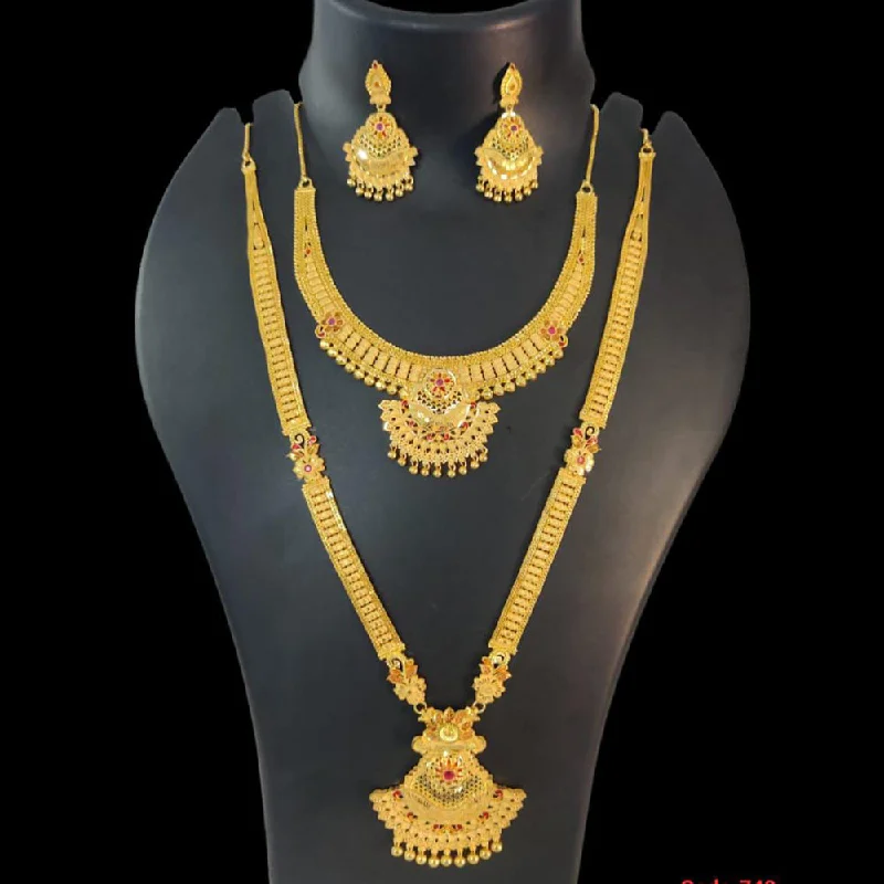 Pari Art Jewellery Forming Double Necklace Set