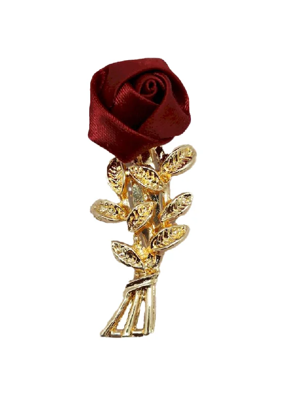 Red Rose Designer Brooch