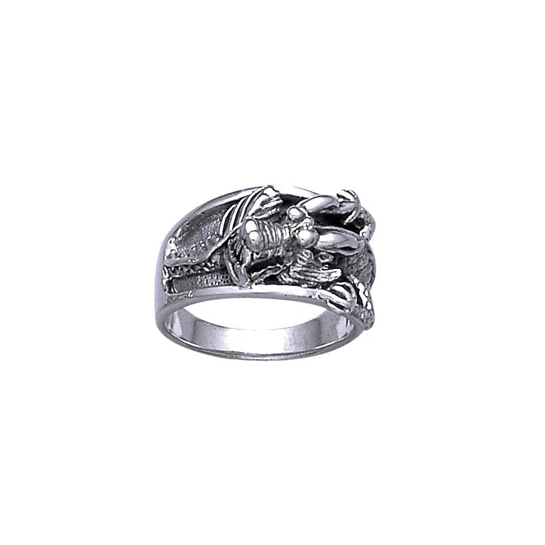 Dragon Sterling Silver Band Ring TR1573