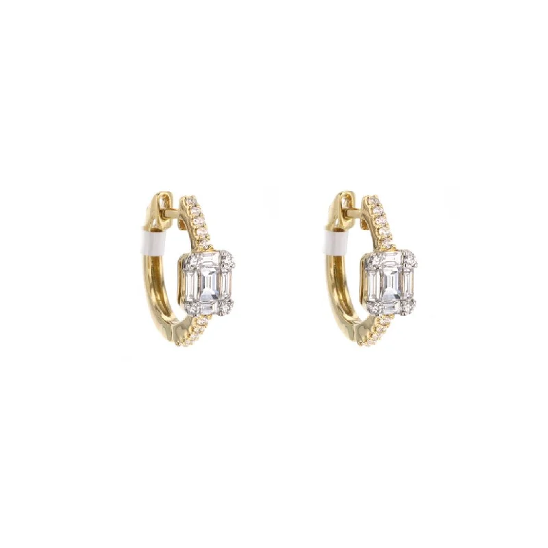 0.50 ctw Diamond Huggie Earrings