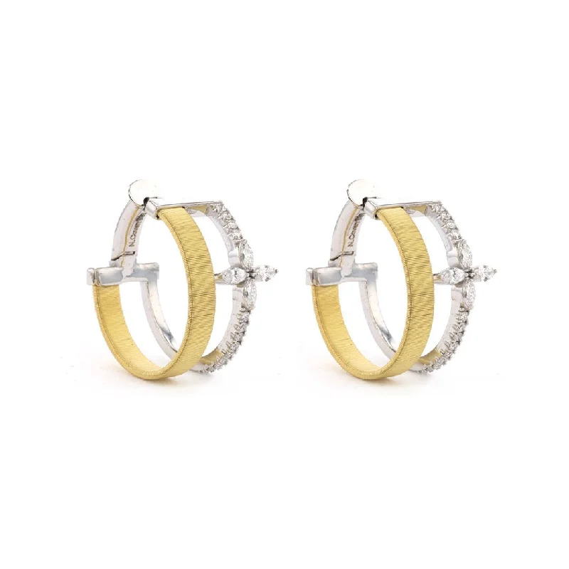 0.76 ctw Diamond Hoop Earrings