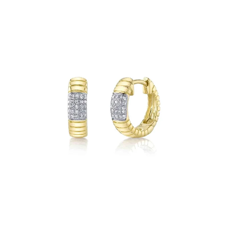 0.11 ctw Diamond Huggie Earrings