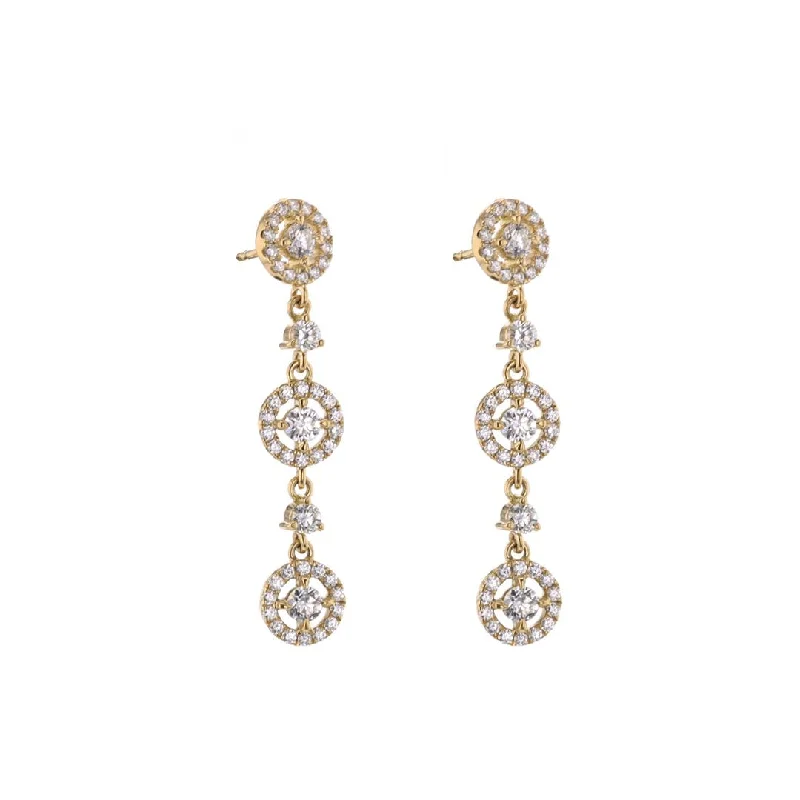 1.87 ctw Diamond Drop Earrings