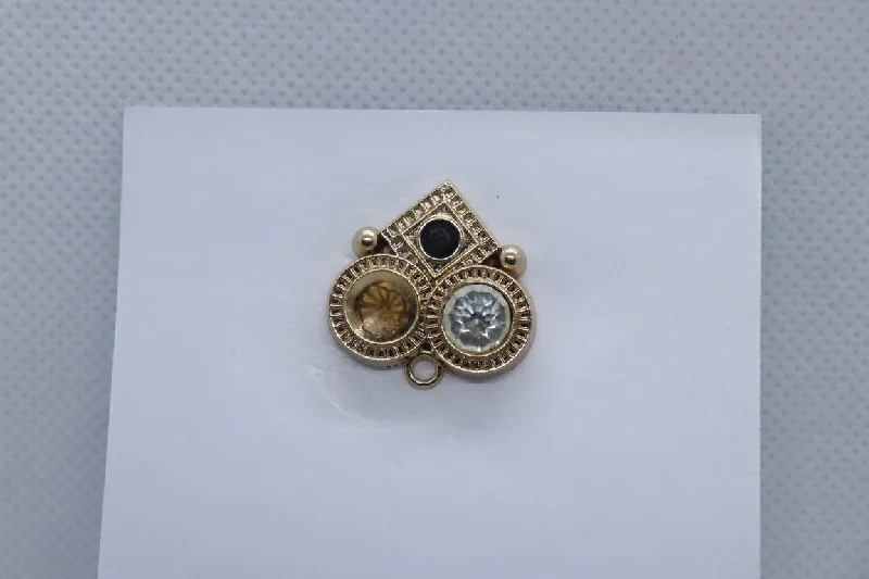 Golden Designer Lapel Pin