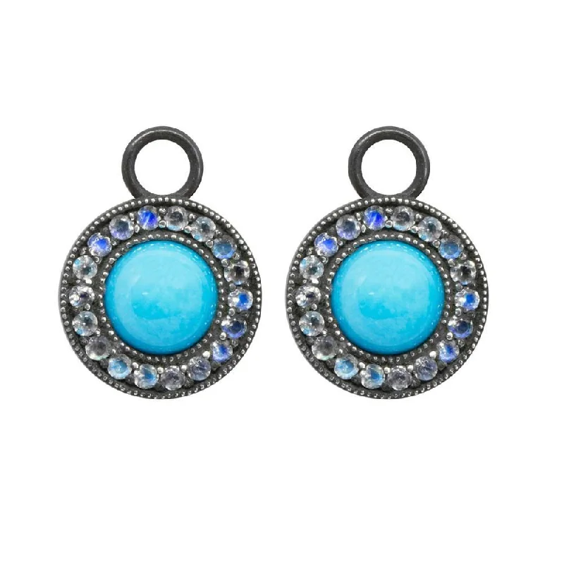 Turquoise & Moonstone Earrings Jackets