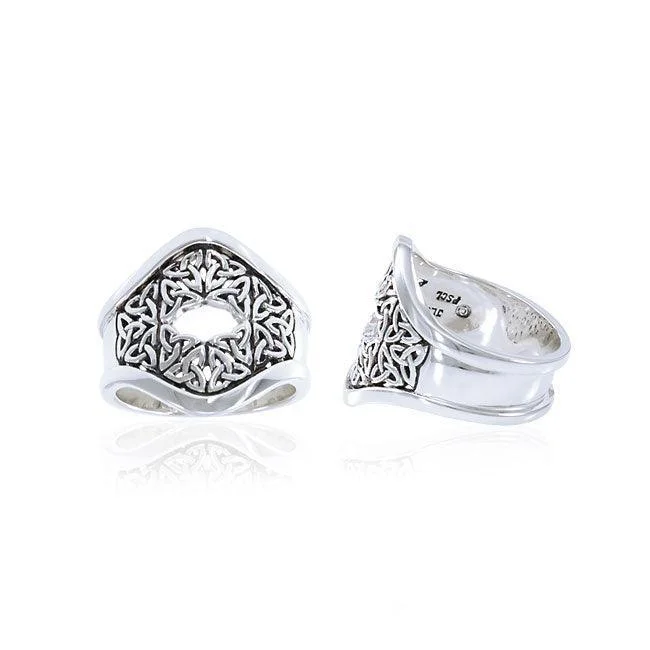 Bold Celtic Knot Ring TRI1488