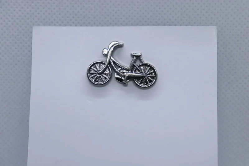 Silver Cycle Imitation Jewellery Lapel Pin