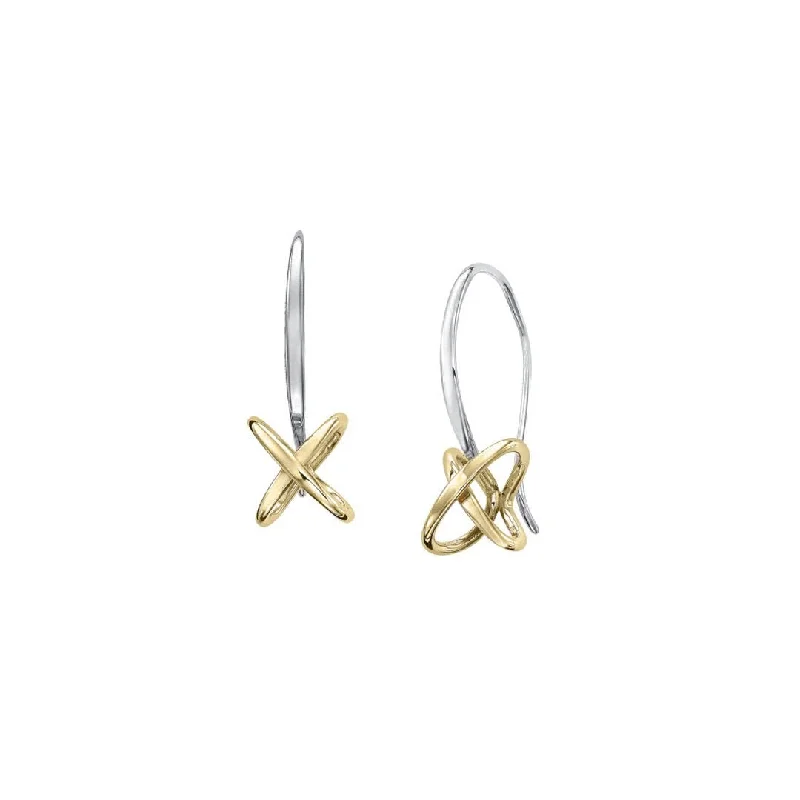 Silver & Gold Drop Earrings | 10275881