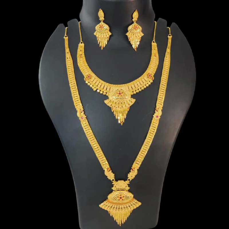 Pari Art Jewellery Forming Double Necklace Set